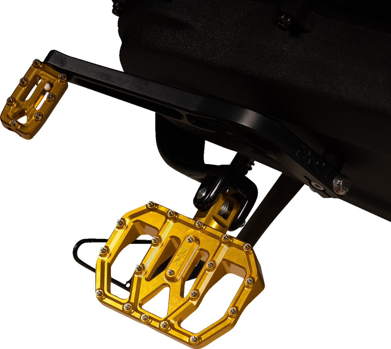 THRASHIN SUPPLY CO. Mini Aggressor Floorboards - Gold - Rear TSC-2031-5-D