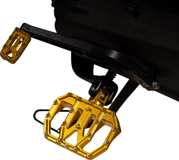 THRASHIN SUPPLY CO. Mini Aggressor Floorboards - Gold - Rear TSC-2031-5-D