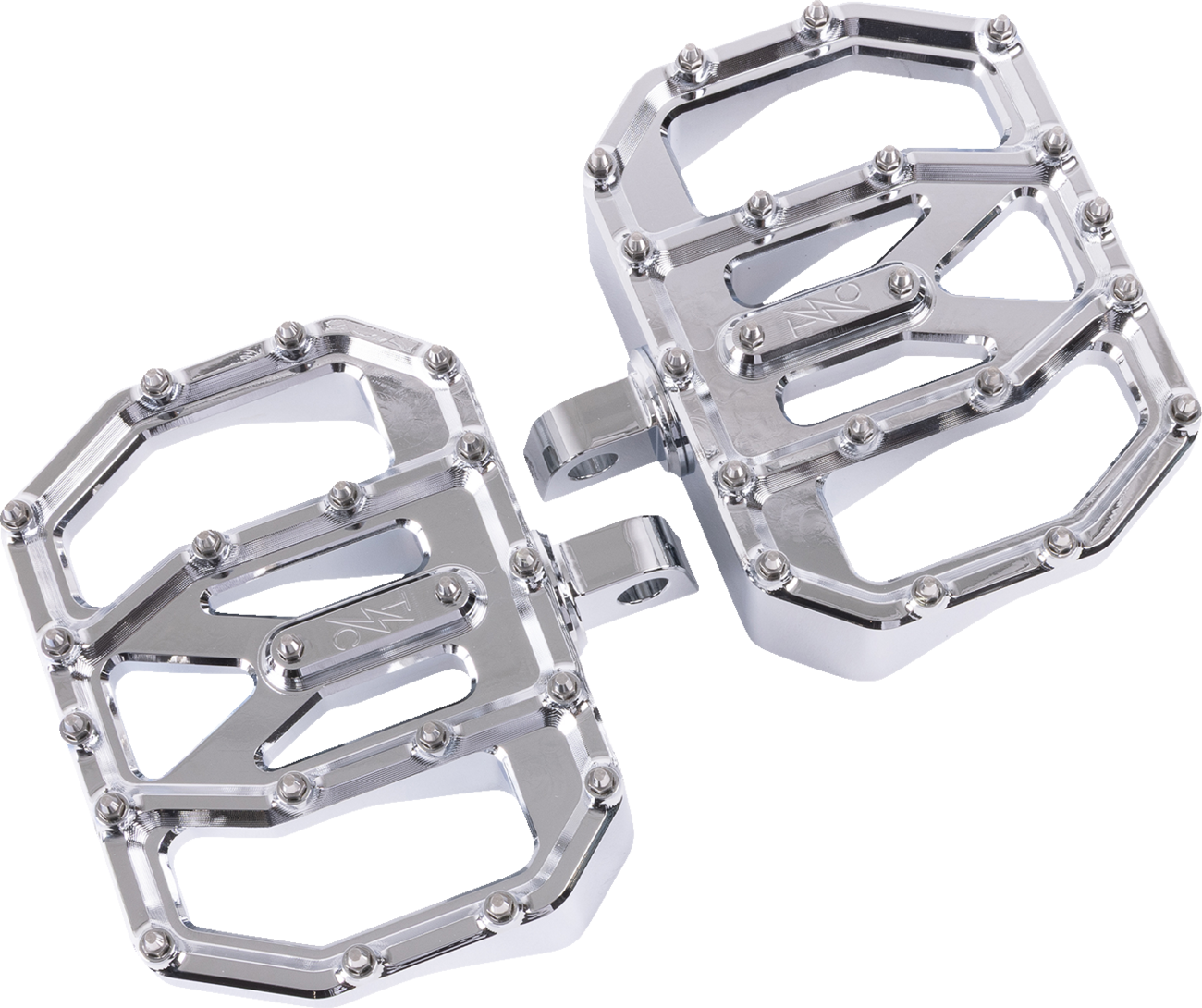 THRASHIN SUPPLY CO. Mini Aggressor Floorboards - Chrome - Rear TSC-2031-3-D