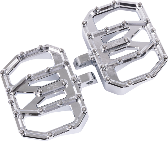 THRASHIN SUPPLY CO. Mini Aggressor Floorboards - Chrome - Rear TSC-2031-3-D
