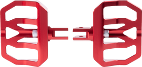 THRASHIN SUPPLY CO. Mini Aggressor Floorboards - Red - Front TSC-2031-2-SF