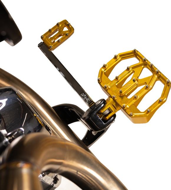 THRASHIN SUPPLY CO. Mini Aggressor Floorboards - Gold - Rear TSC-2031-5-D