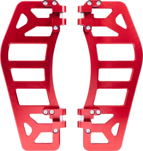 THRASHIN SUPPLY CO. Aggressor Floorboards - Red TSC-2219-2