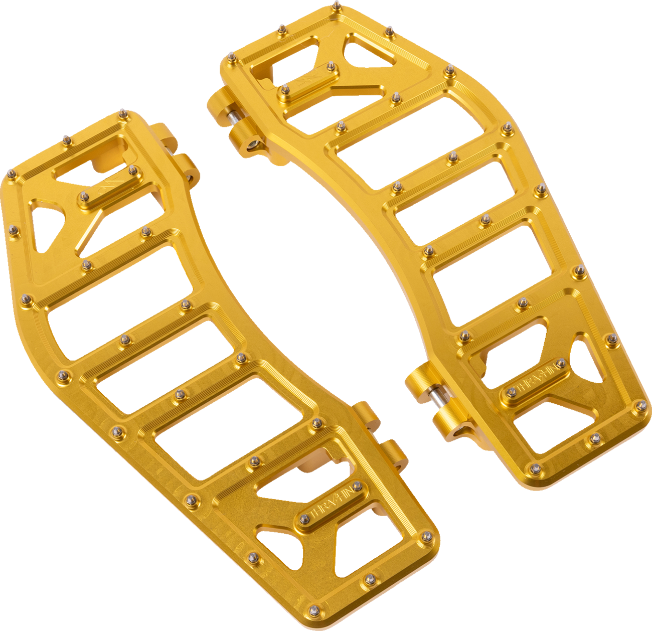THRASHIN SUPPLY CO. Aggressor Floorboards - Gold TSC-2219-5