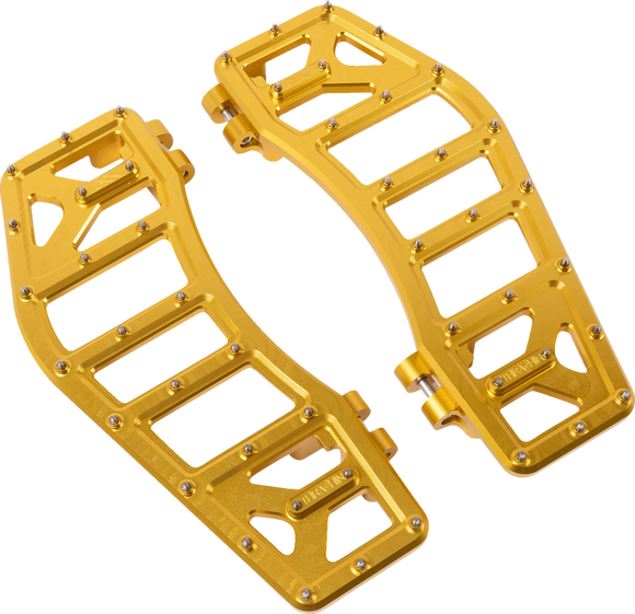 THRASHIN SUPPLY CO. Aggressor Floorboards - Gold TSC-2219-5