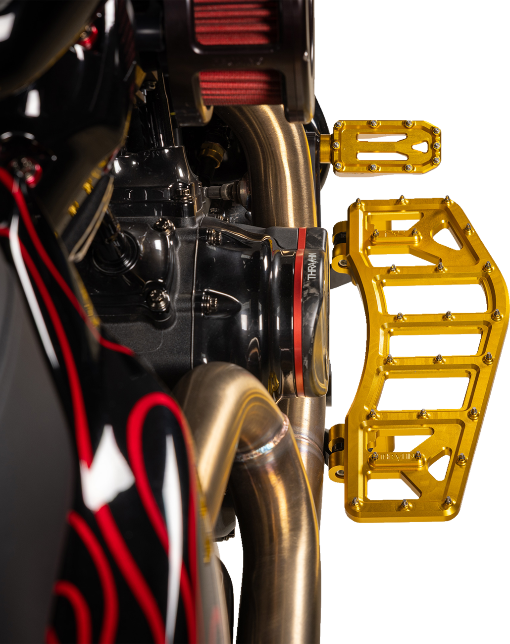 THRASHIN SUPPLY CO. Aggressor Floorboards - Gold TSC-2219-5