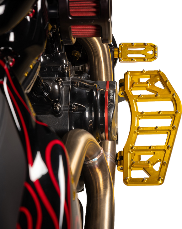 THRASHIN SUPPLY CO. Aggressor Floorboards - Gold TSC-2219-5