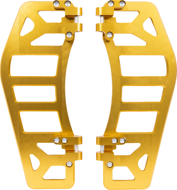 THRASHIN SUPPLY CO. Aggressor Floorboards - Gold TSC-2219-5