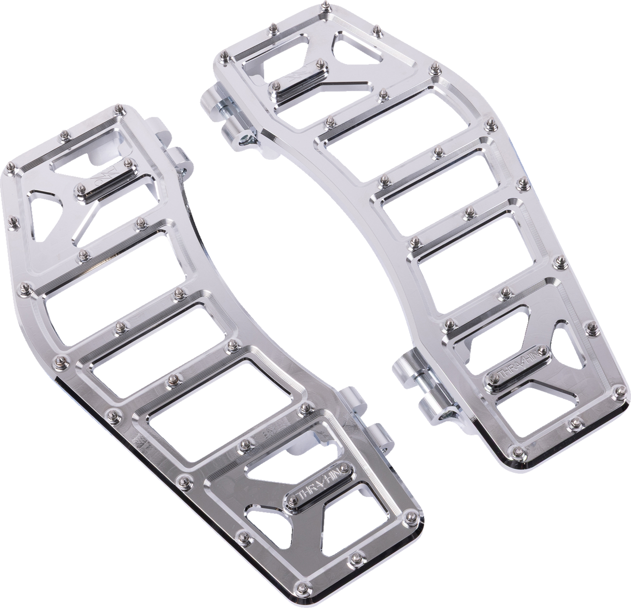 THRASHIN SUPPLY CO. Aggressor Floorboards - Chrome TSC-2219-3