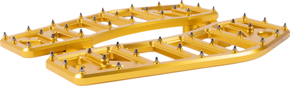 THRASHIN SUPPLY CO. Aggressor Floorboards - Gold TSC-2219-5