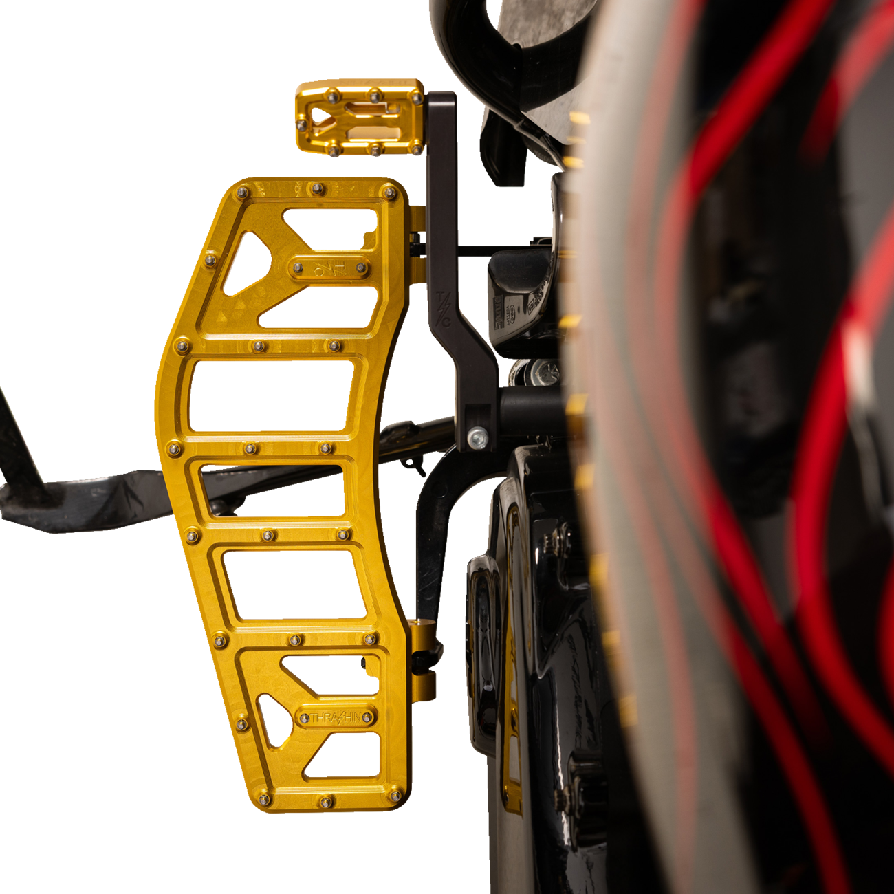 THRASHIN SUPPLY CO. Aggressor Floorboards - Gold TSC-2219-5