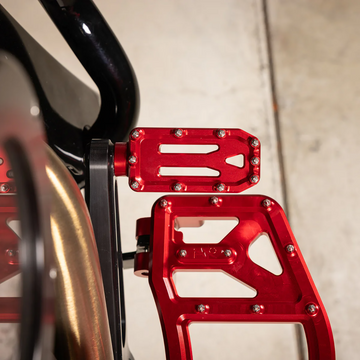 THRASHIN SUPPLY CO. Aggressor Brake Pedal - Red - Touring TSC-2221-2