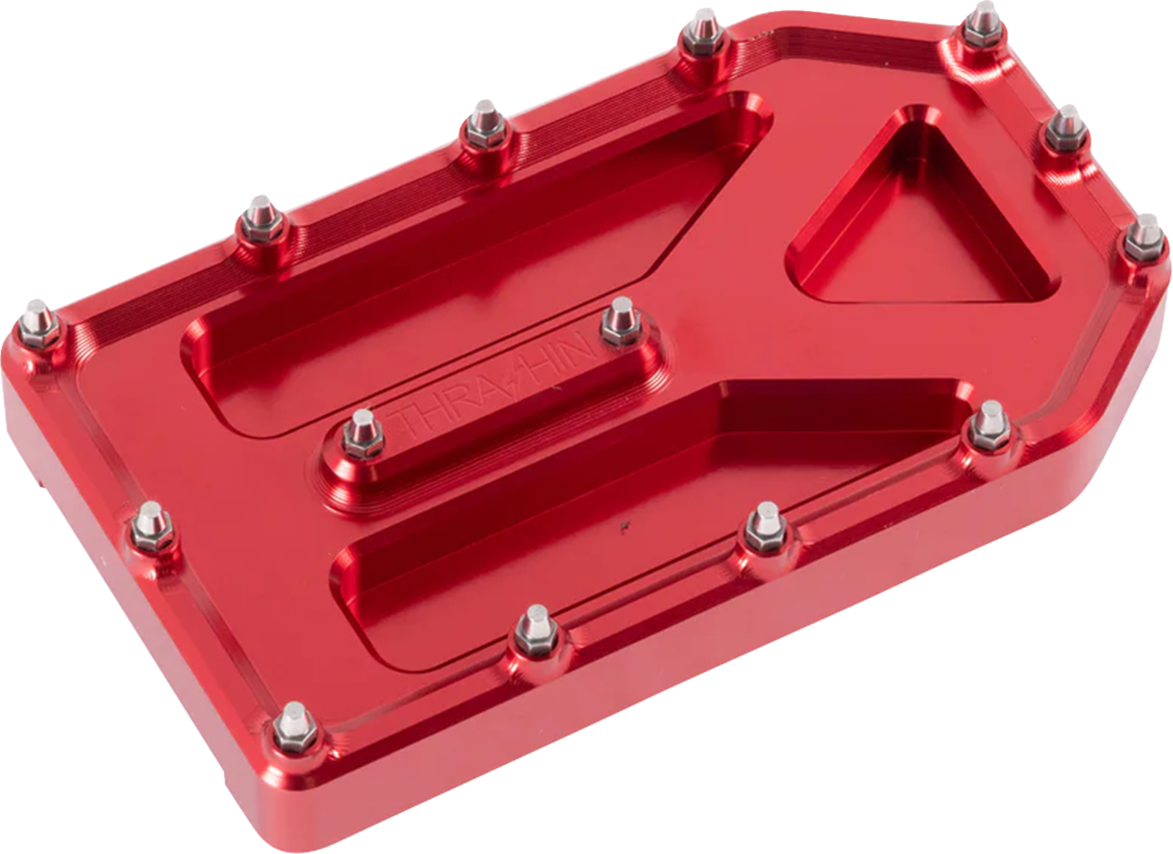 THRASHIN SUPPLY CO. Aggressor Brake Pedal Pad - Red - Touring TSC-2220-2