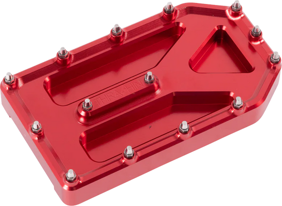 THRASHIN SUPPLY CO. Aggressor Brake Pedal Pad - Red - Touring TSC-2220-2