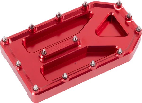 THRASHIN SUPPLY CO. Aggressor Brake Pedal Pad - Red - Touring TSC-2220-2