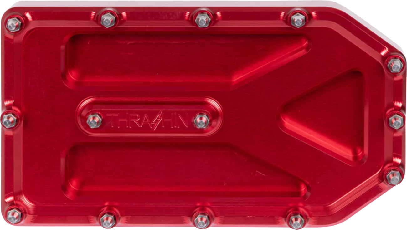 THRASHIN SUPPLY CO. Aggressor Brake Pedal Pad - Red - Touring TSC-2220-2