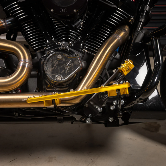 THRASHIN SUPPLY CO. Aggressor Brake Pedal - Gold - Touring TSC-2221-5