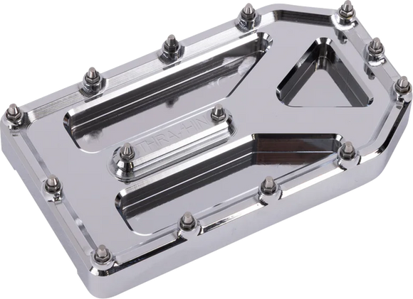 THRASHIN SUPPLY CO. Aggressor Brake Pedal Pad - Chrome - Touring TSC-2220-3