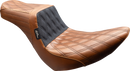 LE PERA Tailwhip Seat - Brown - Double Diamond - Black Stitch - FX/FL '18-'25 LYR-580TDV01