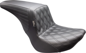 LE PERA Kickflip Up Front Seat - Double Diamond - Black - FL/FX '18-'25 LYU-590DD