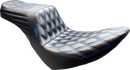 LE PERA Tailwhip Seat - Black - Double Diamond - Blue Stitch - FX/FL '18-'25 LYR-580DD-BE01