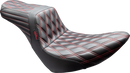 LE PERA Tailwhip Seat - Black - Double Diamond - Red Stitch - FX/FL '18-'25 LYR-580DD-R01