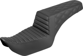 SADDLEMEN Step-Up Seat - Front Tuck-n-Roll/Rear Lattice Stitch - Nightster '22-'25 822-11-176