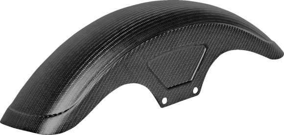 SADDLEMEN Front Fender - Carbon Fiber/Matte - Dyna/Sportster CF-8-0003M