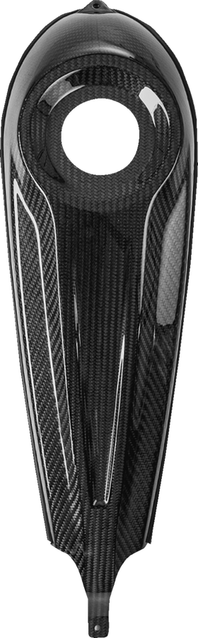 SADDLEMEN Dash Panel - Center Fill - Carbon Fiber/Gloss CF-808-07-001