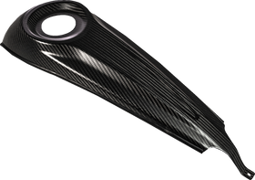 SADDLEMEN Dash Panel - Center Fill - Carbon Fiber/Gloss CF-808-07-001