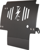 THRASHIN SUPPLY CO. Skid Plate - Carbon Fiber/Gloss - With Black Brackets - FLHX/FLTRX TSC-3034-1