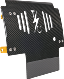 THRASHIN SUPPLY CO. Skid Plate - Carbon Fiber/Gloss - With Gold Brackets - FLHX/FLTRX TSC-3034-5