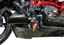 THRASHIN SUPPLY CO. Skid Plate - Carbon Fiber/Gloss - With Red Brackets - FLHX/FLTRX TSC-3034-2