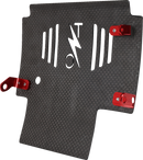 THRASHIN SUPPLY CO. Skid Plate - Carbon Fiber/Forged - With Red Brackets - FLHX/FLTRX TSC-3035-2