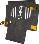 THRASHIN SUPPLY CO. Skid Plate - Carbon Fiber/Forged - With Gold Brackets - FLHX/FLTRX TSC-3035-5