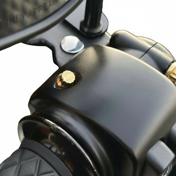Bamco ARP stainless steel gold bolt on black Harley‑Davidson switch housing