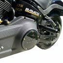 Gold ARP stainless steel bolts on Bamco Harley-Davidson M8 Softail derby cover