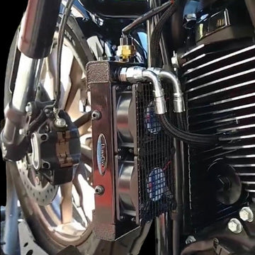 Bamco ARP stainless steel bolts on Harley-Davidson oil cooler and front brake assembly