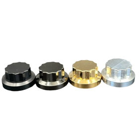 Bamco ARP stainless steel 12-point oil dipstick caps for Harley-Davidson in black, gunmetal, gold and silver (set of 4)