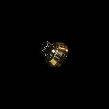 ARP stainless steel bolt for Harley-Davidson by Bamco, chrome/gold finish
