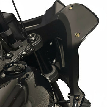 Bamco ARP stainless steel bolts with gold CNC washers installed on Harley-Davidson Low Rider ST inner fairing