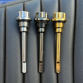 BAMCO 12 Point Transmission Dip Sticks for Harley-Davidson Harley, machined and plated in the USA