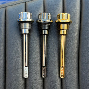 BAMCO 12 Point Transmission Dip Sticks for Harley-Davidson Harley, machined and plated in the USA