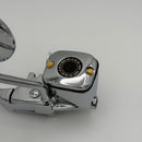 Close-up of BAMCO ARP stainless bolts installed on a Harley-Davidson 99-06 Twin Cam, 99-06 Dyna/Softail Front Master Cylinder Cap ARP Bolt Kit