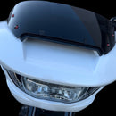 Close-up of BAMCO ARP stainless bolts installed on a Harley-Davidson 23.5+ Touring, 23.5+ Road Glide/Street Glide Windshield ARP Kit