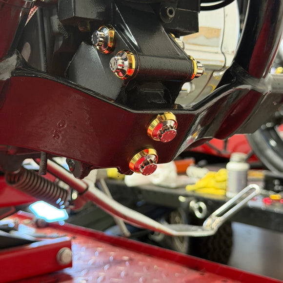 BAMCO Dyna Frame to Isolator ARP Kit, ARP stainless steel 12 point bolts for Harley-Davidson Dyna