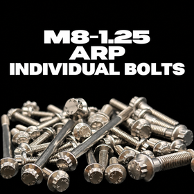 BAMCO M8-1.25 ARP Individual Bolts, ARP stainless steel 12 point bolts sold individually