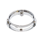 OG Moto 7-inch LED headlight bracket kit for Harley, chrome-plated