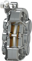 ARLEN NESS 6-Piston Caliper - Front Left - Chrome - 14" 02-210