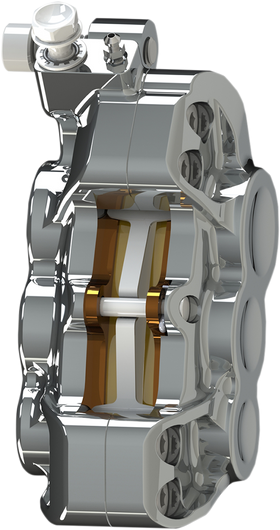 ARLEN NESS 6-Piston Caliper - Front Left - Chrome - 14